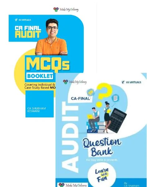 Picture of CA Final Audit Question Bank (New Scheme) + MCQ Book By CA Shubham Keswani Applicable May / November 2024 Exam