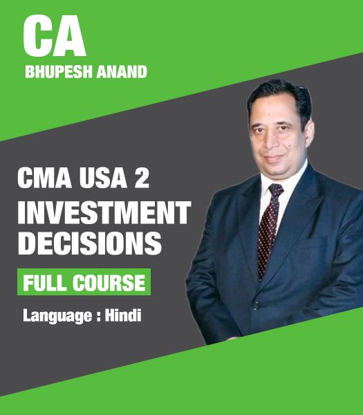 Picture of Investment Decisions, Full Course by CA Bhupesh Anand (Hindi)