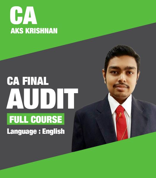 Picture of Audit, Full Course by CA Aks Krishnan (English)