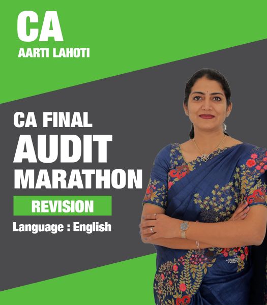 Picture of CA Final Audit - Audit English - Marathon Revision Batch - Version 3.0 - CA Aarti N. Lahoti