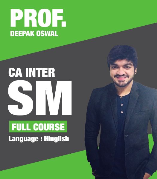 Picture of CA Inter SM, Full Course by Prof. Deepak Oswal (Hindi + English)