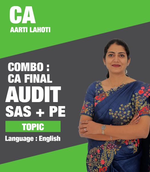 Picture of CA Final Audit - Sas + PE, Topic by CA Aarti Lahoti (English)