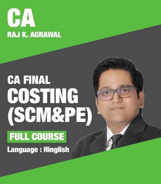Picture of SCMPE - Costing, Full Course by CA Raj K Agrawal (Hindi + English)