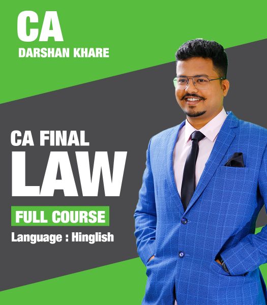 Picture of CA Final Law, Full Course by CA Darshan Khare (Hindi + English)