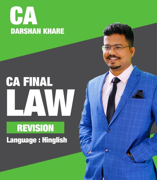 Picture of CA Final Law, Revision by CA Darshan Khare (Hindi + English)
