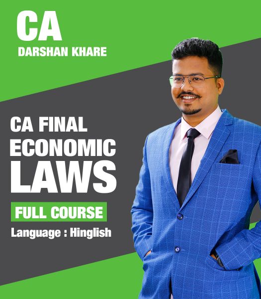 Picture of CA Final Economic Laws, Full Course by CA Darshan Khare (Hindi + English)