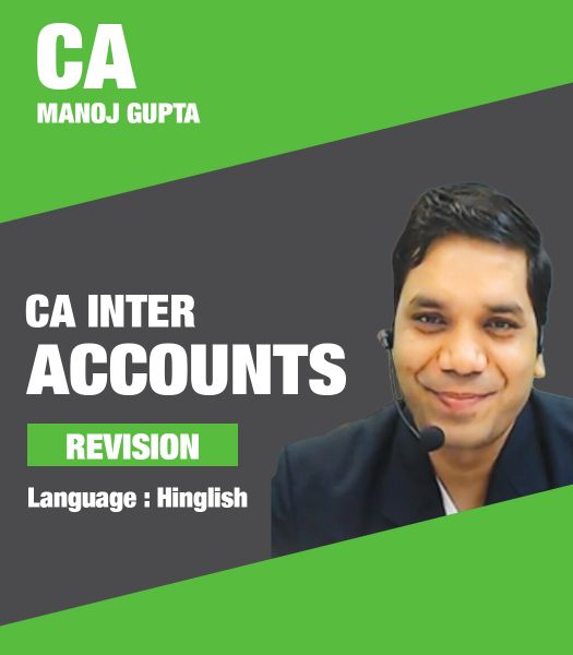 Picture of Accounts, Revision by CA Manoj Gupta (Hindi + English)