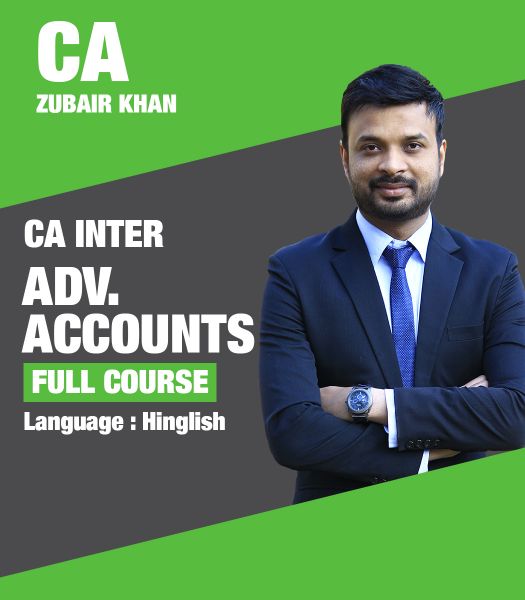 Picture of Adv Accounting, Full Course by CA Zubair Khan (Hindi + English)