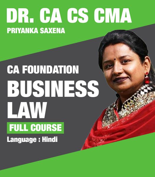 Picture of Business Laws, Full Course by Dr. CA CS CMA Priyanka Saxena (Hindi)