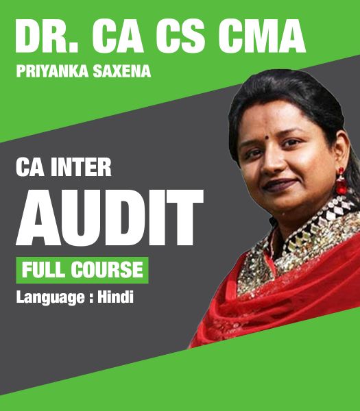 Picture of Audit, Full Course by Dr. CA CS CMA Priyanka Saxena (Hindi)