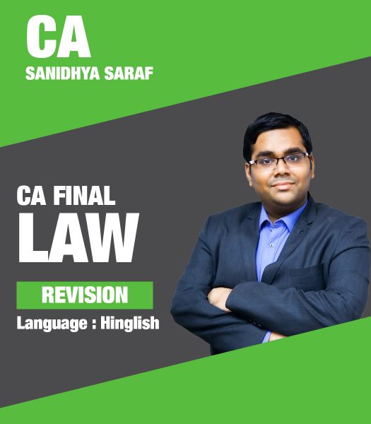 Picture of Law, Revision by CA Sanidhya Saraf (Hindi + English)