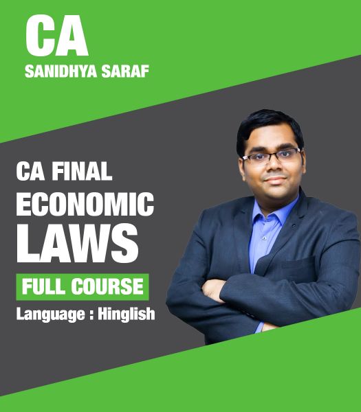Picture of CA Final Economic Laws, Full Course by CA Sanidhya Saraf (Hindi + English)