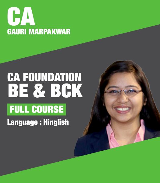 Picture of BEBCK, Full Course by CA Gauri Marpakwar (Hindi + English)