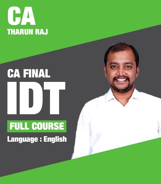 Picture of IDT, Full Course by CA Tharun Raj (English)