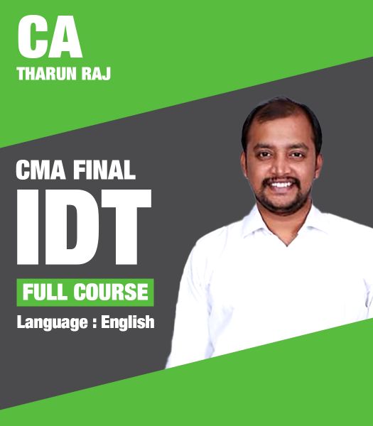 Picture of CMA Final IDT, Full Course by CA Tharun Raj (English)