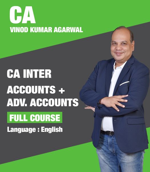 Picture of CA Inter Accounts + Adv. Accounts, Full Course by CA Vinod Kumar Agarwal (English)
