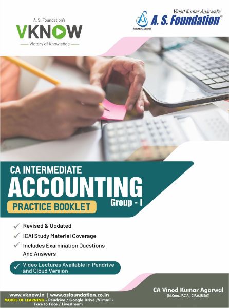 Picture of eBook CA Inter Accounting Practice Booklet by CA Vinod Kumar Agarwal