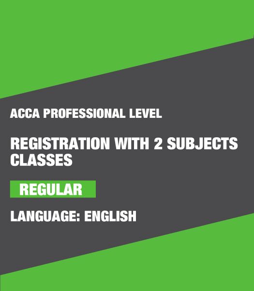 Picture of ACCA Professional Level Registration with 2 Subjects Classes
