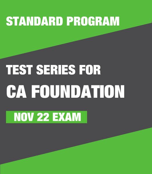 Picture of Test Series for CA Foundation - Nov 22 Exam (Standard Program)