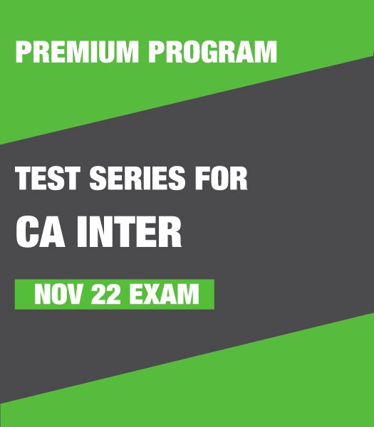 Picture of Test Series for CA Inter - Nov 22 Exam (Premium Program)