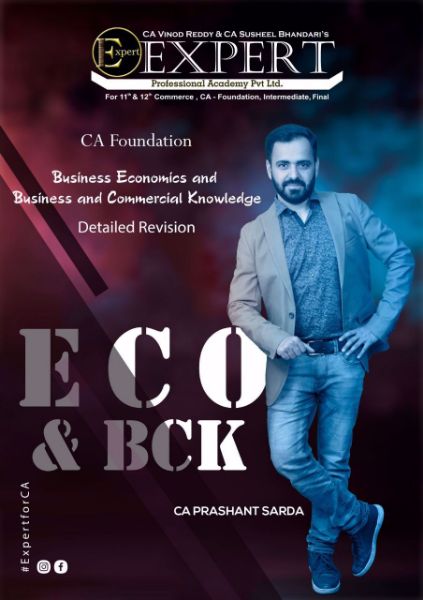Picture of CA Foundation Eco & Bck Revision Book by CA Prashant Sarda