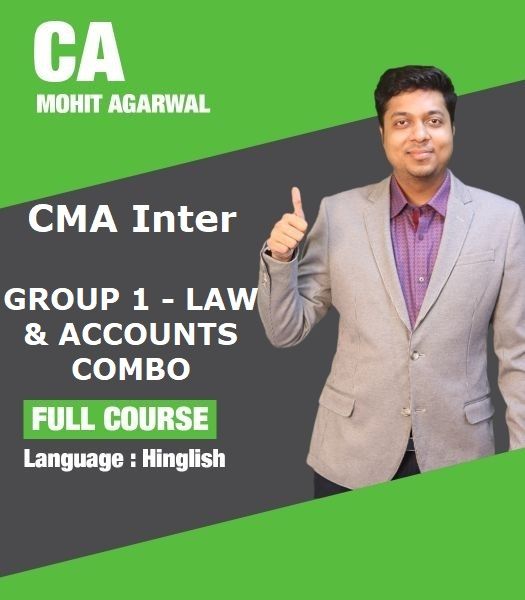 Picture of CMA INTER - GROUP 1 - LAW & ACCOUNTS COMBO - LIVE @ HOME BATCH - FOR LAPTOP/DESKTOP (WINDOWS ONLY) by CA Mohit Agarwal 