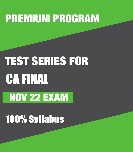 VKNOW. Test Series for CA Final - Nov 22 Exam (Premium Program)