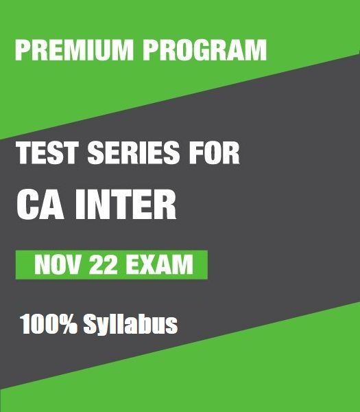 Picture of Test Series for CA Inter - Nov 22 Exam (Premium Program)