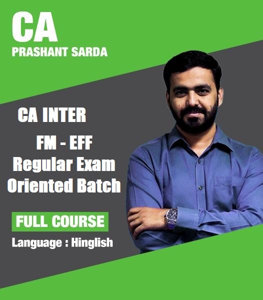 Picture of CA Inter FM & Eco Exam oriented super 35 Batch Video Lectures by CA Prashant Sarda