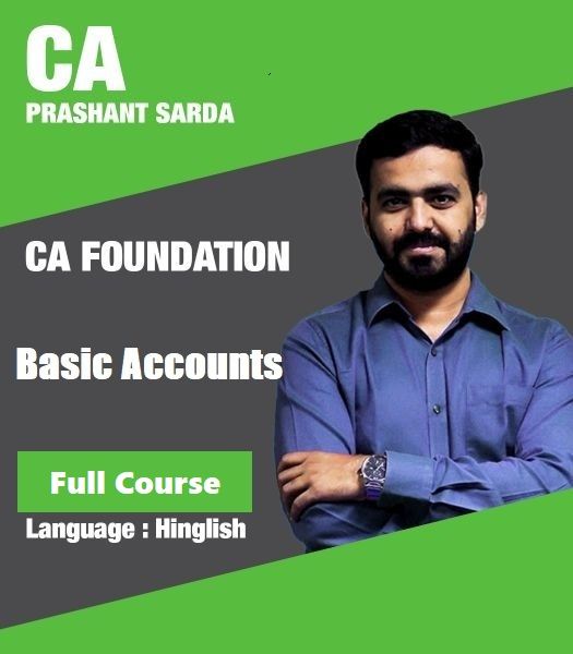 Picture of CA Foundation Basic Accounts by CA Prashant Sarda 