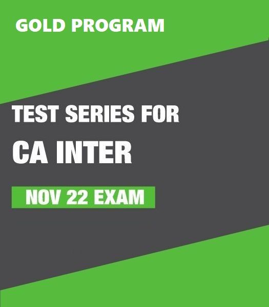 Picture of Test Series for CA Inter - Nov 22 Exam (Gold Program) 