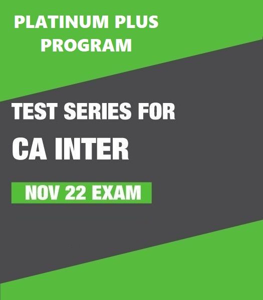 Picture of Test Series for CA Inter - Nov 22 Exam (Platinum Plus Program) 
