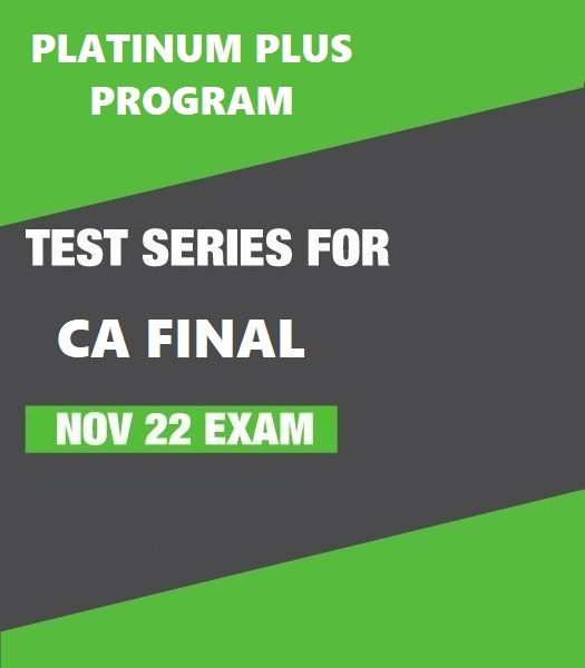Picture of Test Series for CA Final - Nov 22 Exam (Platinum Plus Program) 