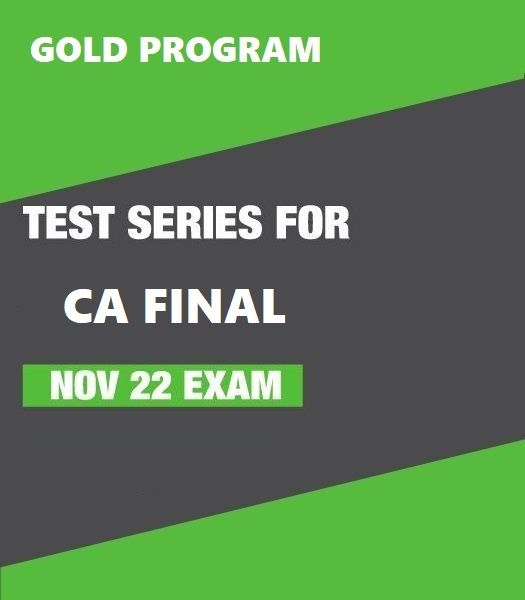 Picture of Test Series for CA Final - Nov 22 Exam (Gold Program)