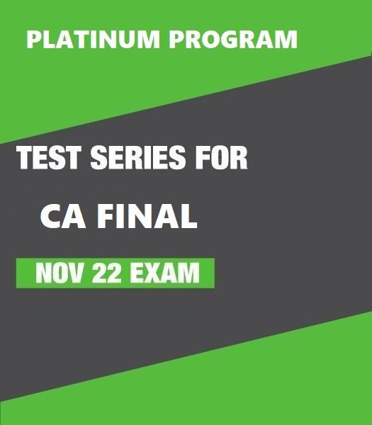 Picture of Test Series for CA Final - Nov 22 Exam (Platinum Program) 
