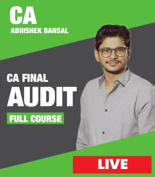 Picture of CA Final Audit Regular - Live Batch by CA Abhishek Bansal (May 23 / Nov 23)