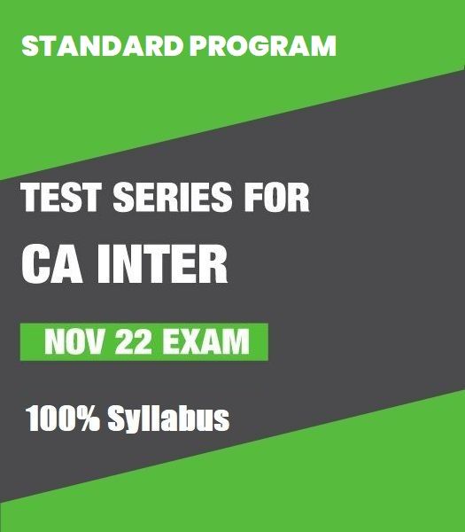 Picture of Test Series for CA Inter - Nov 22 Exam (Standard Program)
