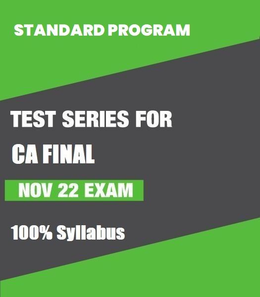 Picture of Test Series for CA Final - Nov 22 Exam (Standard Program) 