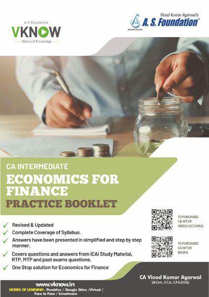 Picture of Book CA Inter Economics for Finance Practice Booklet by CA Vinod Kumar Agarwal
