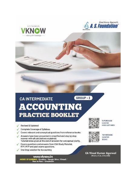 Picture of EBook CA Inter Accounting Practice Booklet by CA Vinod Kumar Agarwal 
