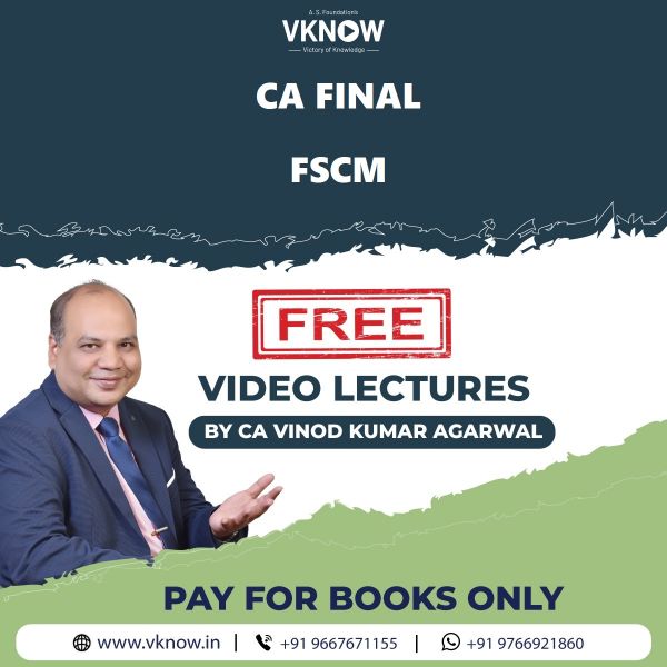 Picture of Book CA Final FSCM (Regular with Complimentary Video Lectures - English) by CA Vinod Kumar Agarwal 