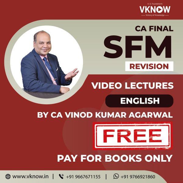 Picture of Book CA Final SFM (Revision with Complimentary Video Lectures - English) by CA Vinod Kumar Agarwal 