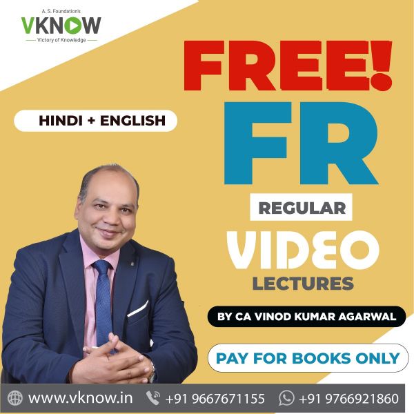 Picture of Book CA Final FR (Regular with Complimentary Video Lectures - Hindi + English) by CA Vinod Kumar Agarwal