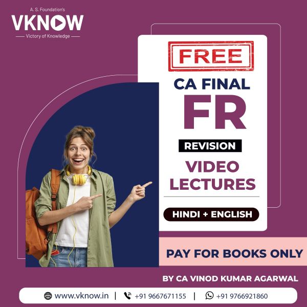 Picture of Book CA Final FR (Revision with Complimentary Video Lectures - Hindi + English) by CA Vinod Kumar Agarwal
