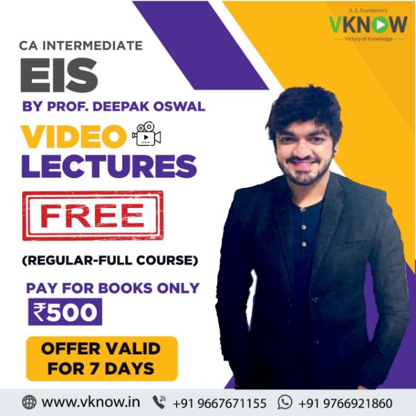 Picture of Book CA Inter EIS (Regular with Complimentary Video Lectures - Hindi + English) by Prof. Deepak Oswal
