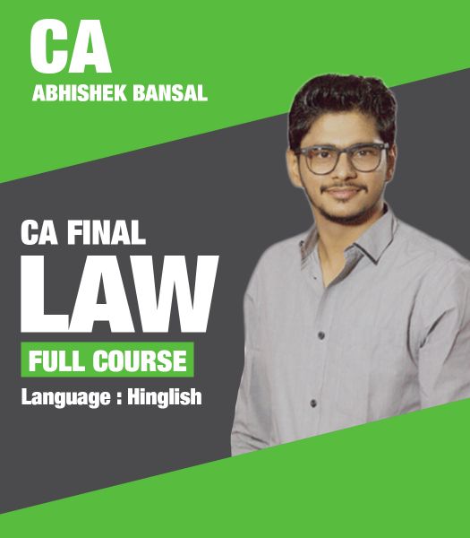 Picture of CA Final Law, Full Course by CA Abhishek Bansal (Hindi + English) 