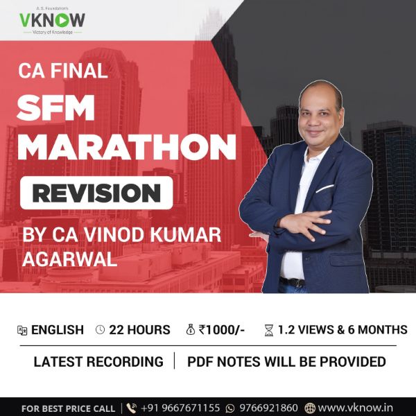 Picture of CA Final SFM Marathon Revision by CA Vinod Kumar Agarwal (English) 