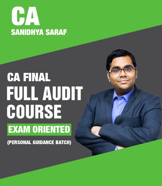 Picture of  CA Final Exam Oriented Full Audit Course (Personal Guidance Batch)  Nov 24 and May 25