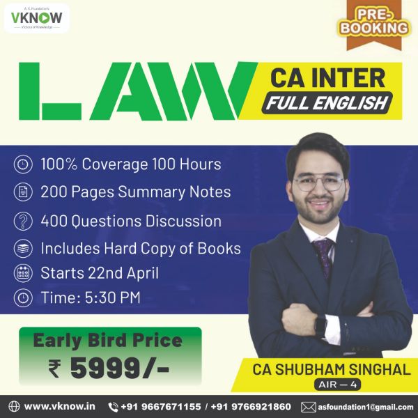 Picture of CA Inter – Corporate Law & Other Law Exam Oriented Nov’24 – English by CA Shubham Singhal