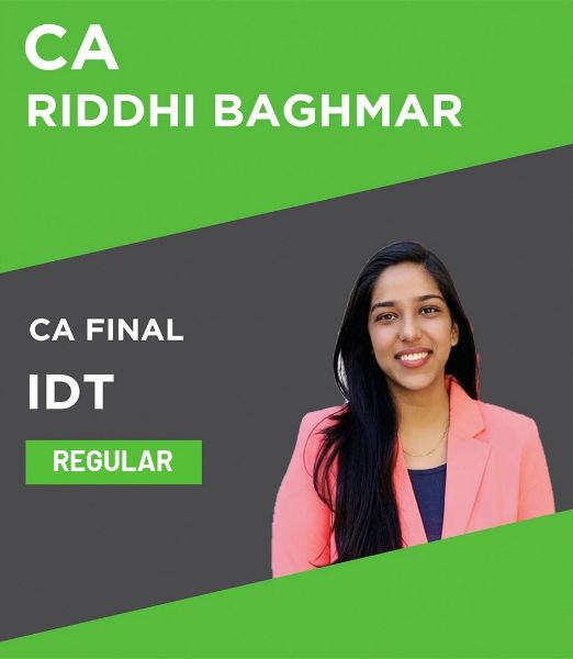 Picture of CA Final IDT _  Batch "SAFAL" By CA Riddhi Baghmar (English)